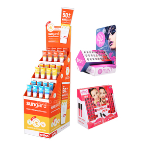 Đồng Bằng Mỹ Phẩm Điểm Bán Các Tông <span class=keywords><strong>Pegboard</strong></span> Hiển Thị Sản Phẩm Tông Tầng Hiển Thị Đứng Với Ba Khay Cho Son Môi - Product Image 2