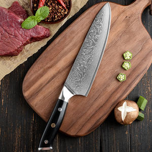 Couteau de chef japonais professionnel de 8 pouces pour sushi, acier Damas VG10, fait main, luxueux, <span class=keywords><strong>Kingpower</strong></span> KP-1688-6, manche G10, écologique - Product Image 3