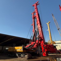 Foreuse rotative Sany SR155 d'occasion, profondeur maximale de 56 m, diamètre de 1500 mm, faible nombre d'heures, haute efficacité