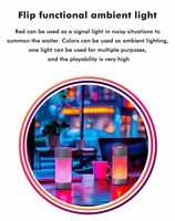 Lampe de service LED sans fil pour restaurant, lampe de signalisation pour serveur, veilleuse portable rechargeable, lampe de table pour bar, café, salon
