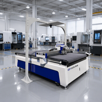 Cutter numérique CNC automatique à couteau oscillant PLC pour tissu et cuir PU avec moteur 220V/380V