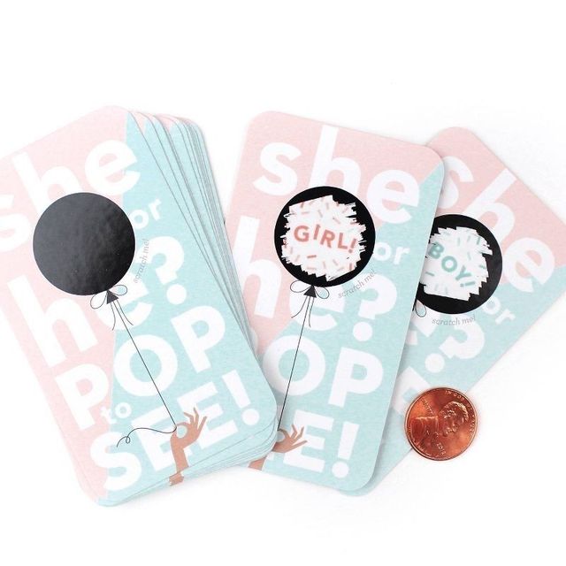 Custom Baby Shower Game Scratch Off Card Paper Printing Machine