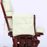 Fauteuil à bascule pour allaitement populaire, prêt à être expédié, avec coussins de couleur personnalisée