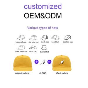 Design OEM ODM Custom Adjustable 3D Embroidery Logo 5 Panel Luxury Cap Full Set Caps Baseball Sports Cap <b>Hat</b> - Product Image 4