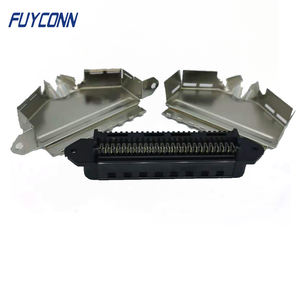 Разъем RJ21 для кабеля 180 градусов, 50 контактов, штекер, обжимной разъем типа IDC, 2,16 мм, 50 контактов, штекер IDC, центральный разъем - Product Image 3