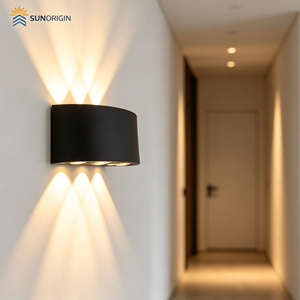 Lampe murale extérieure ovale 2W 4W 6W 8W 10W 12W, étanche IP65, éclairage mural extérieur, éclairage de jardin - Product Image 2