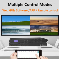 Pengalih matriks video dipasang di rak 8 in 8 Harga terbaik 1080P HDCP 1.3 8x8 8X8 sakelar matras video dengan aplikasi ponsel Gui Web