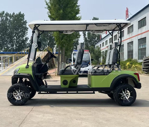 Carrito de golf eléctrico de lujo para múltiples pasajeros con asientos de cuero suave y gran espacio de almacenamiento para hoteles y zonas turísticas. - Product Image 5