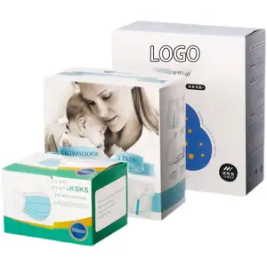 QXY2101 라이트 퍼플 친환경 의료 상자 포장 인쇄 건강 제품 종이 상자 남성용 보호 콘돔
