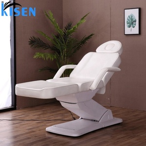 KISEN Modern Beauty Salon Furniture Leather Massage <b>Table</b> Adjustable Cosmetic Facial Beauty Bed <b>Electric</b> Facial Spa Lash Bed - Product Image 1