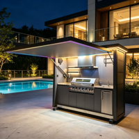 Outdoor Small Kitchen Outdoor Kitchen Waterproof Stainless Steel Outdoor Kitchen