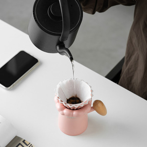 แก้วกรองกาแฟเซรามิกไล่สี Bambootop สำหรับชงกาแฟแบบดริป ความจุ 200 มล. ใช้ซ้ำได้ ล้างง่าย สไตล์จีนใหม่ - Product Image 3