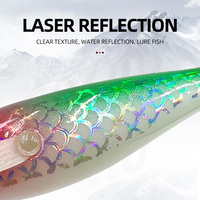 Gabarits de calmar horizontaux Simulation lumineuse calmar gabarit crochet poulpe seiche appâts de pêche matériel de pêche en mer