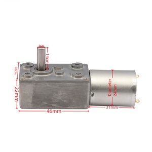 직접 판매 30RPM 90RPM 130RPM 150RPM 210RPM 370 소형 DC 모터 Mirco 24mm DC 웜 기어 모터 6v 12v 24v 브러시 DC 모터 - Product Image 1