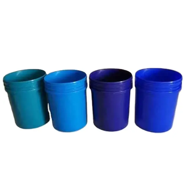 5 Gallon Plastic buckets blue color that can hold Beer Water and Paint Liquid with lid and plastic or metal handle