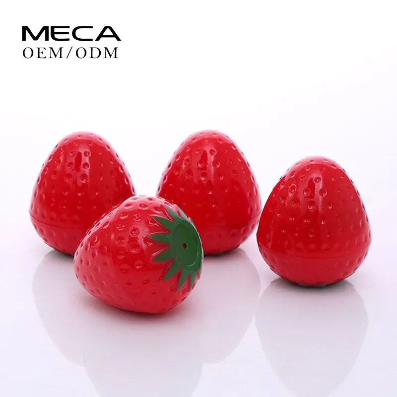 Il venditore OEM personalizza il balsamo per labbra di frutta biologica naturale vega idratante carino con etichetta privata