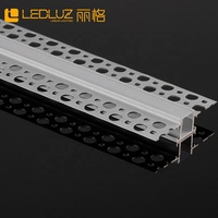 Profilé LED encastré sans cadre en aluminium pour éclairage linéaire encastré sans couture pour plafonds et murs