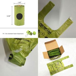 240 petits sacs biodégradables pour déjections canines avec poignée - Product Image 2