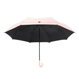 Parapluie mignon à double usage avec poignée à petit crochet, protection UV, design spécial, avec logo imprimé - Product Image 2