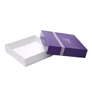 새로운 도매화물 절약 주문 로고 마그네틱 접이식 뚜껑과 2 조각 마분지 엄밀한 선물 종이 포장 상자
