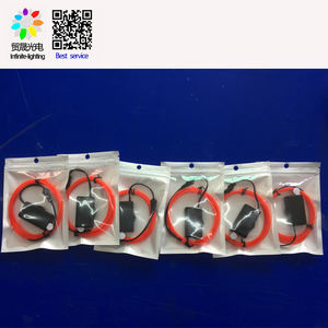 <span class=keywords><strong>Fil</strong></span> <span class=keywords><strong>lumineux</strong></span> <span class=keywords><strong>électroluminescent</strong></span>e, coloré, personnalisé, à chasse, bleu, pour lampe, 1 pièce - Product Image 2