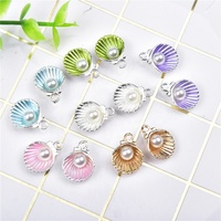 Coloré émail perle coquille pendentif résultats de bijoux bricolage boucles d'oreilles collier Bracelet alliage breloques