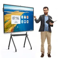 Système Android de tableau blanc intelligent interactif numérique de 86 pouces avec support réglable
