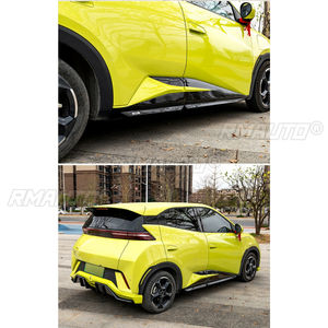 Para BYD Seagull 2023-2025: Accesorios de modificación de alerón delantero y trasero, difusor y faldones laterales en amarillo - Product Image 5