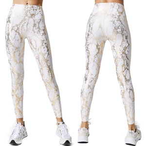 Women's Custom High Waist Gym Workout Yoga Pants Elastic Waist Trainer Scrunch Butt <strong>Snake</strong> <strong>Print</strong> <strong>Leggings</strong> Butt Lifting Effect - Product Image 4