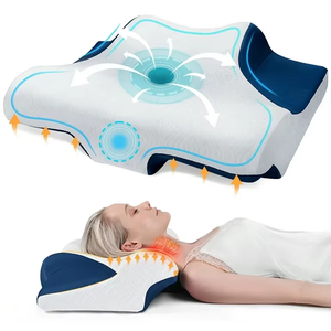 Orthopedisch stevig koelend traagschuim massage opblaasbaar kussen 60x40x12cm 1 stuk nek- en schouderondersteunende kussens positioneerders - Product Image 4
