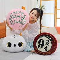 Peluche Hibou Hedwig du Film, Jouet en Peluche de Dessin Animé, Petite Poupée en Peluche, Cadeau Créatif pour Enfants, Figurine Harry Potter, Coussin Magicien