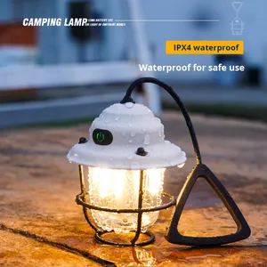 โคมไฟ LED สไตล์เรโทรสำหรับตั้งแคมป์กลางแจ้ง ไฟสร้างบรรยากาศแบบพกพาสำหรับการเดินป่า แบตเตอรี่ใช้งานได้ยาวนาน หลอดไฟสำหรับแคมป์ - Product Image 3