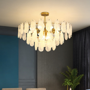 Lampadario Moderno di Lusso per Soggiorno, Soffitto Alto, Design Creativo per Villa, Hotel, Ristorante, Camera da Letto, Lampadario in Vetro - Product Image 1