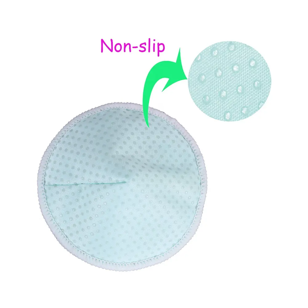 Cuscinetti per allattamento sagomati antiscivolo lavabili di design speciale cuscinetti per allattamento al seno 3D riutilizzabili organici antiscivolo