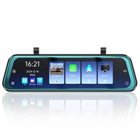 Cámara para Coche 4K HD de Pantalla Completa de 9.66 Pulgadas al por Mayor, Grabadora de Conducción con Espejo Retrovisor, Doble Lente, Imagen de Marcha Atrás, WIFI, GPS, Ángulo de 170°