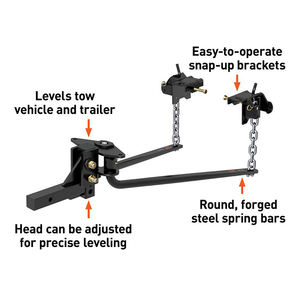 Nouvelle barre de distribution de poids pour attelage de tracteur, 2 pouces, revêtement en poudre noire, attelage de remorque pour <span class=keywords><strong>Jeep</strong></span> Cherokee 2001, capacité maximale de 14 000 lb - Product Image 5