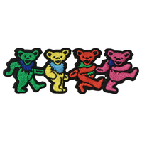 Patchs brodés personnalisés en forme d'ours mignon, à appliquer au fer à repasser pour vêtements, uniformes et casquettes de baseball, sacs fourre-tout tendance pour femmes