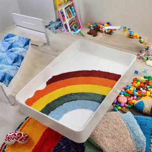 Creative Rectangle Anti-Slip Reversible Door Mat Washable <b>Cushioned</b> Floor Mats Geometric Pattern Home Bedroom Entrance - Product Image 3