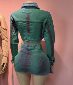 Set Due Pezzi da Donna 2026 all'Ingrosso, Bikini in Jeans con Frange e Coulisse, Abbigliamento Esotico da Ballo - Product Image 5