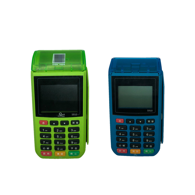 GPRS Pos Payment Terminal S910 with Big/Mini Paper Cover Handheld Pos Terminal