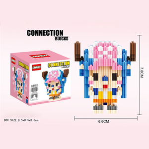 Mini particella Micro diamante blocco di costruzione cartone animato <span class=keywords><strong>Anime</strong></span> pezzo Luffy Chopper Design bambola decorazione creativa blocco di costruzione giocattoli - Product Image 3