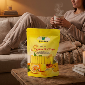 Té de ginseng para mujeres, té de equilibrio hormonal, suplemento de útero para niñas de fertilidad femenina, té de hierbas de limón y jengibre - Product Image 1