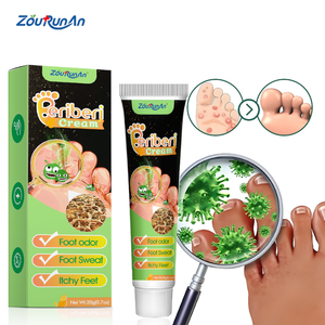 Crème de Soin des <span class=keywords><strong>Pieds</strong></span> aux Herbes Zourunan 20g au Menthol Anti-Odeur, Apaisante et Hydratante pour <span class=keywords><strong>Pieds</strong></span> Démangeaisons, Fabrication sous Marque Blanche (Contrat de Fabrication) - Product Image 2