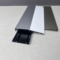 Profils de finition en aluminium de nouvelle conception, moulures décoratives pour les murs et les plinthes