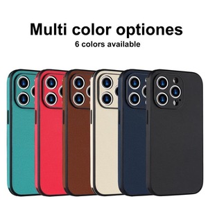 Étui de téléphone en cuir PU de luxe avec logo personnalisé pour iPhone 11 12 13 14 15 16 <span class=keywords><strong>Pro</strong></span> Max <span class=keywords><strong>Pro</strong></span> X/XS, <span class=keywords><strong>coque</strong></span> de protection intégrale souple en TPU - Product Image 3