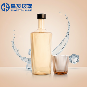 Custom Luxury Glass Spirit Bottle 500ml/700ml/750ml Leak Proof Screw <strong>Cap</strong> for Rum <strong>Vodka</strong> Whisky Gin Liquor - Product Image 4
