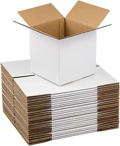 Caja de regalo con logotipo personalizado, Cartón corrugado pequeño de 6x6x6 pulgadas