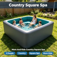 Bain à remous gonflable personnalisé de haute qualité, piscine gonflable portable pour plusieurs personnes, spa extérieur