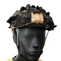 Housse de casque Coyote Brown réversible camouflage anti-humidité pour usage tactique