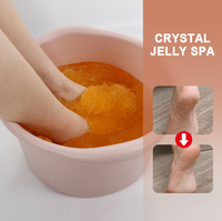 Voetbad Jelly en Zout Tweestaps Set Perzik Groene Thee Banaan Munt Framboos Aangepast Logo Private Label OEM ODM